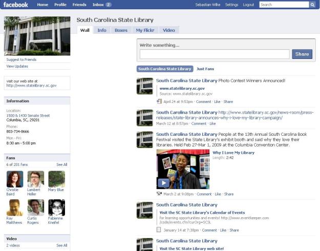 South Carolina State Library bei Facebook